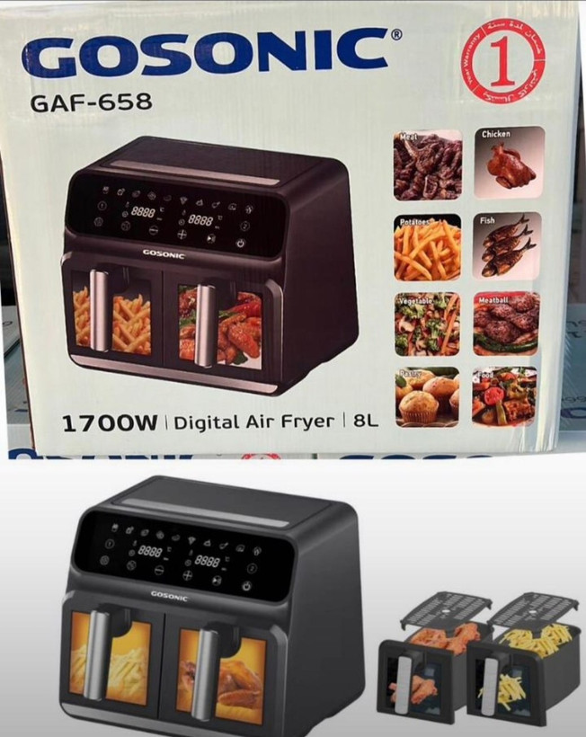 سرخ کن بدون روغن دو قلو 658گوسونیک