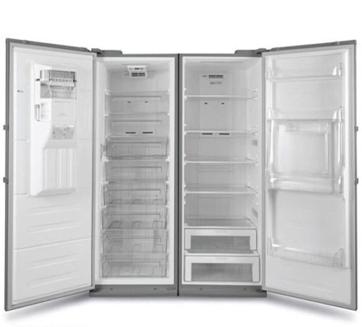 یخچال و فریزر دوقلو کلمنت مدل DR2165-DF2165-4001 ST سیلور_یخساز اتومات