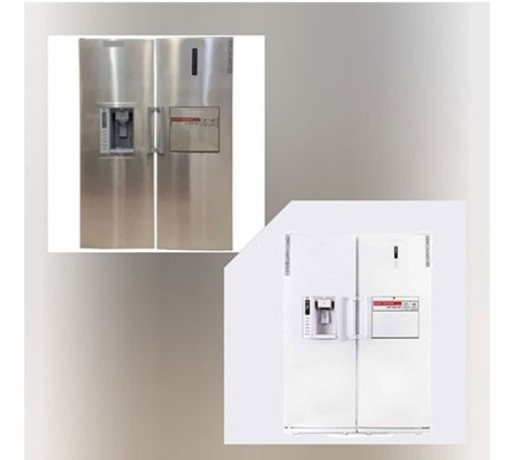 یخچال و فریزر دوقلو کلمنت مدل DR2165-DF2165-4001 W سفید_یخساز اتومات