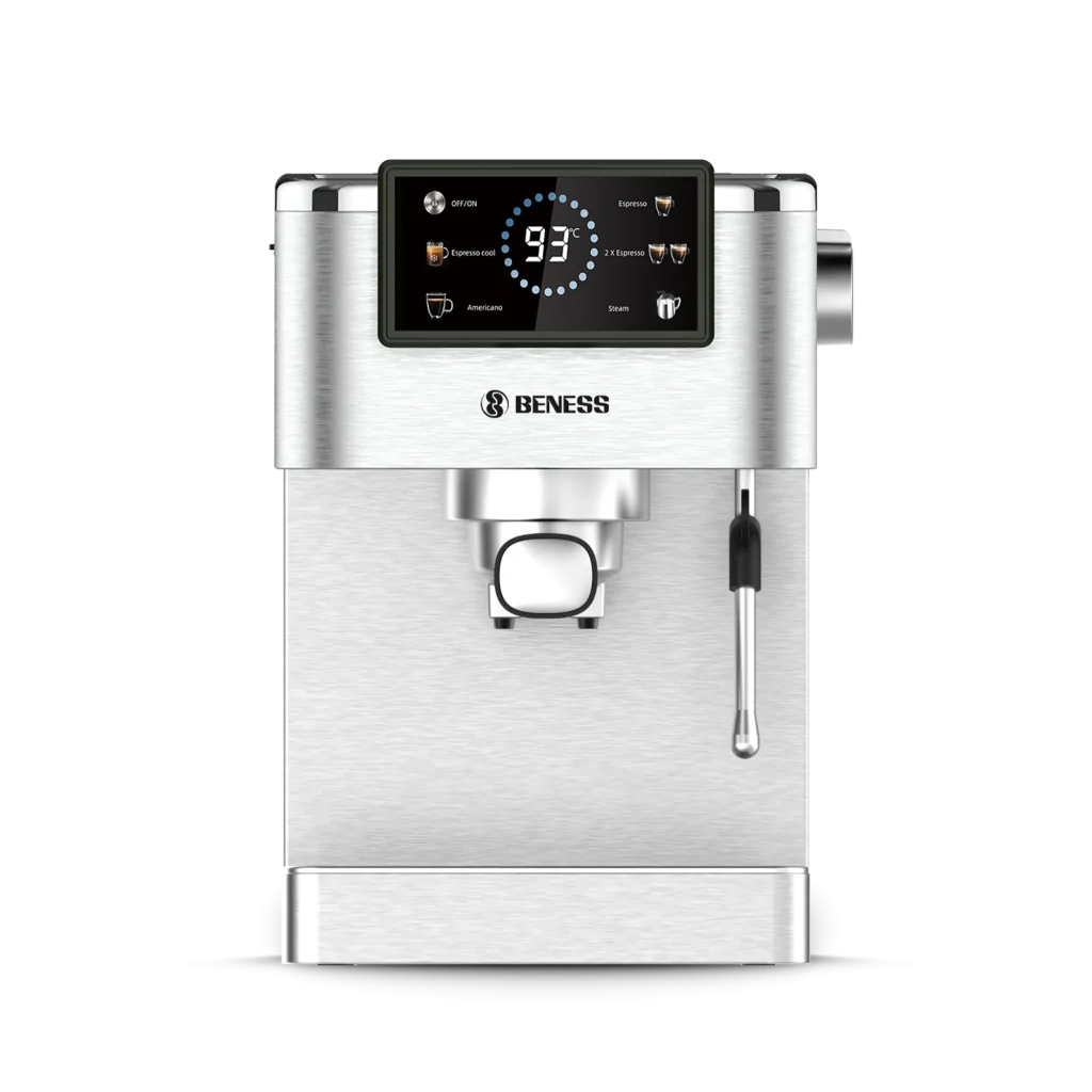 اسپرسوساز استیل BENESS مدل BC-S5261G با نمایشگر دما و پنل لمسی