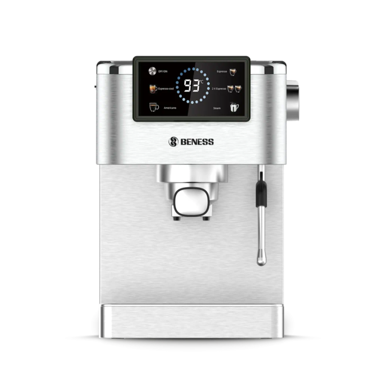 اسپرسوساز استیل BENESS مدل BC-S5261G با نمایشگر دما و پنل لمسی