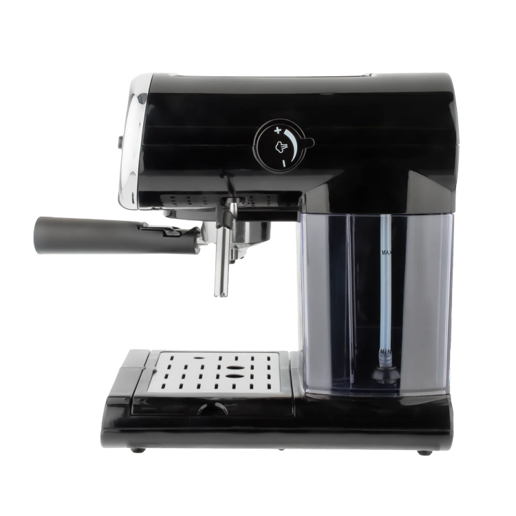 اسپرسوساز مشکی بنس مدل BC-S5002D با قاب کرومی و نشانگر دما