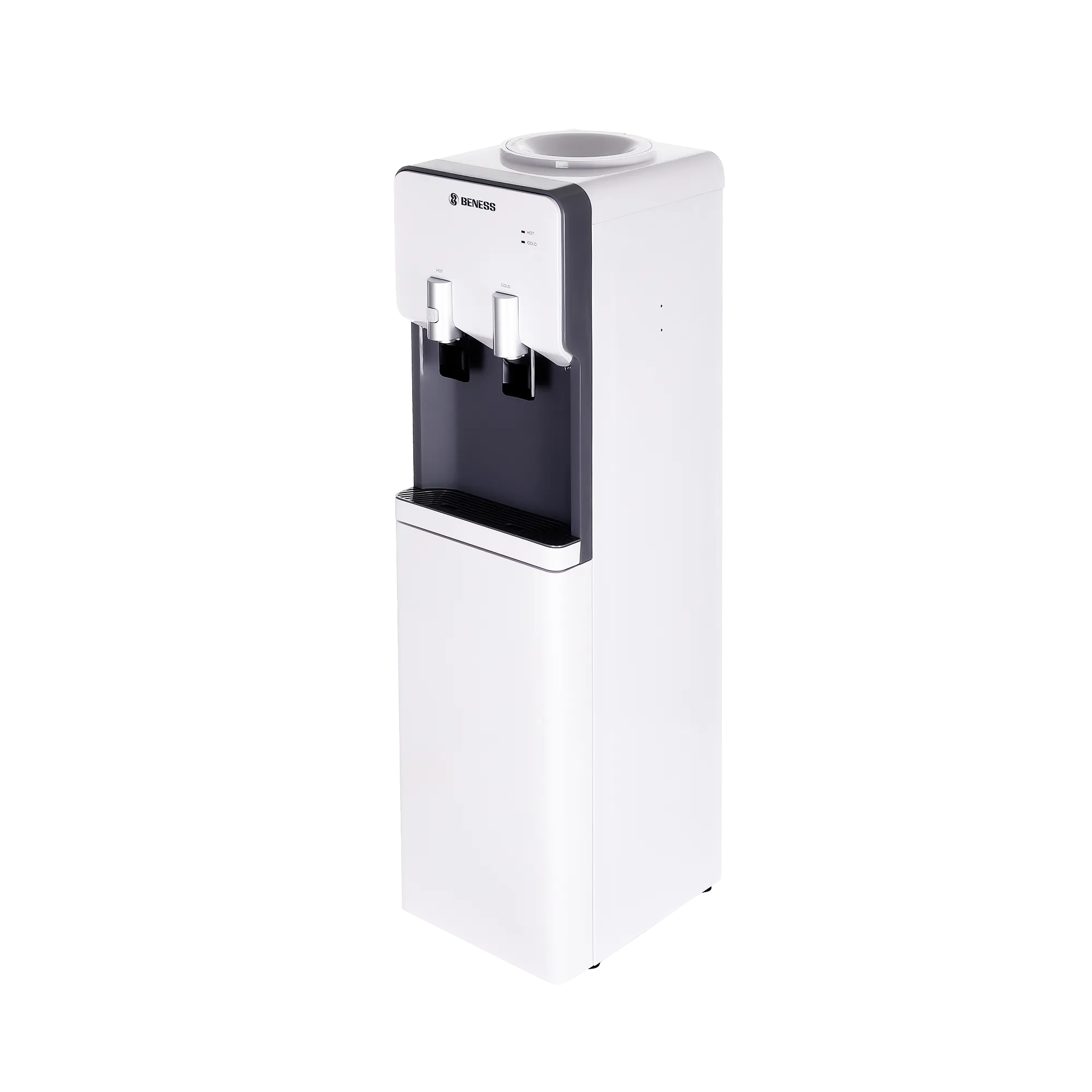 آبسردکن ایستاده‌ی یخچال‌دار بنس مدل BW-S642 با شیر آب گرم و سرد